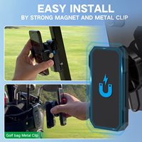 Zéro tarif USA entrepôt livraison gratuite chariot de Golf magnétique support de montage de téléphone 360 rotatif pour pare-brise de tableau de bord