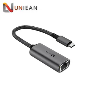 Adaptateur de convertisseur Ethernet Gigabit 1000Mbps USB Type C 3.0 vers Lan RJ5