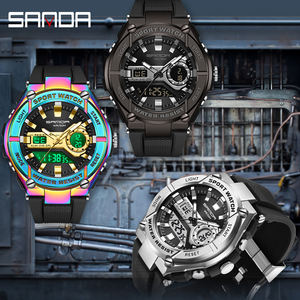 Nuevo Reloj Deportivo SANDA 3123 para Hombre y Mujer, Digital LED, Resistente al Agua y a Golpes, Electrónico y Colorido - Product Image 2