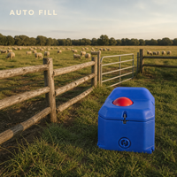Abreuvoir robuste pour pâturage avec valve à flotteur automatique 40L, abreuvoir pour bétail, moutons, chèvres et veaux, non chauffé, pour ferme