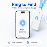 Localizador GPS Portátil para Tarjetas de Identificación 2G/GSM/WiFi, Localizador de Seguridad Inteligente, Llamada de Emergencia SOS, Buscador de Anillos, Posicionamiento en Tiempo Real, Dispositivo con Aplicación para PC