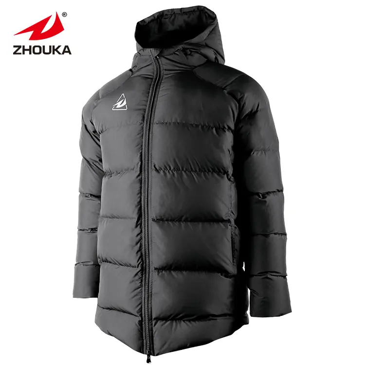 Winter Warm Full Zip Down Coat Hoodie Puffer Men Jacket WithThickening Men's Down Puffer Jacket