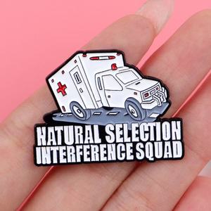 Broche en alliage de zinc motif <span class=keywords><strong>ambulance</strong></span>, animaux et fées pour Halloween et la Fête Nationale, accessoires de mode pour vêtements - Product Image 2
