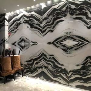Mármol Blanco Natural al por Mayor, Panel de Piedra de Mármol para Proyectos Hoteleros, Mármol Blanco Panda Negro Dalmata - Product Image 2