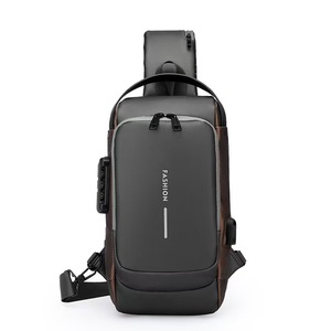 Sac de rangement à bandoulière étanche de haute qualité avec serrure, sac antivol USB personnalisé, sac de rangement à bandoulière, vente chaude - Product Image 5