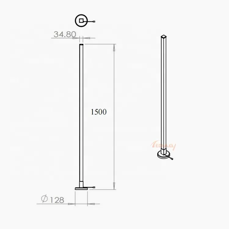 Lampu berdiri lantai lipat pintar warna impian RGB LED DIY baru