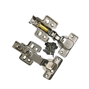Charnière hydraulique en acier inoxydable Huayi Parts 304 droite et coudée pour meubles - Product Image 1