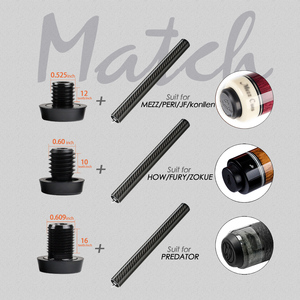 KONLLEN Extensor de Taco de Piscina de Fibra de Carbono, Accesorios de Billar para KONLLEN, MEZZ, PREDATOR, HOW, 12 Pulgadas - Product Image 4
