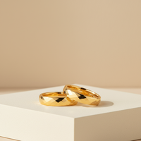Bague de mariage en tungstène plaqué or 18K 24K pour homme et couple, 8MM 6MM, prix de gros