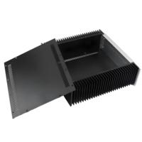 Boîtier d'équipement électronique ventilé en alliage d'aluminium 6061-T6, usiné CNC, haute précision, taille personnalisée, dissipation thermique
