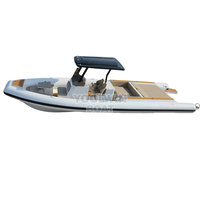 Bateau pneumatique semi-rigide (RIB) de 9,6 m en aluminium 5083 certifié CE, avec tubes Hypalon, pour la croisière, conception robuste