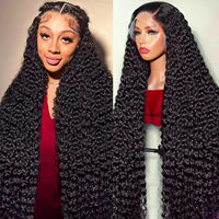 Perruques de cheveux humains bouclés vierges bruts vietnamiens, cambodgiens et birmans, doublement étirés, cuticules alignées, pour femmes noires, en dropshipping