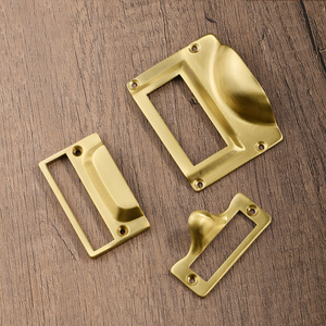 Diseño de herrajes para muebles, tiradores de manija de gabinete de concha de latón antiguo, tiradores de bronce de cajón de cocina Vintage - Product Image 3