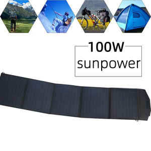 Chargeur solaire portable pliable 60W 80W avec batterie externe pour camping, téléphone portable, ordinateur portable - Product Image 6