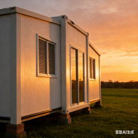 Maison conteneur extensible en acier de 20 pieds, préfabriquée en kit, pliable, bureau de chantier, poste de garde de sécurité, cabine mobile