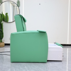 อุปกรณ์ร้านทำเล็บหนังสีเขียวทันสมัย เก้าอี้นวด<span class=keywords><strong>เท้า</strong></span>สำหรับทำ<span class=keywords><strong>เล็บ</strong></span>มือและ<span class=keywords><strong>เล็บ</strong></span><span class=keywords><strong>เท้า</strong></span>สุดหรู พร้อมระบบนวดและปั๊มเจ็ท - Product Image 6