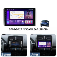 Radio con pantalla táctil para coche, unidad principal automática Android para Nissan Leaf 2009-2017, navegación GPS, reproductor estéreo para coche