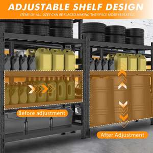 Estanterías Metálicas para Garaje, Estante de Almacenamiento de 4 Niveles, Estanterías Industriales de Acero - Product Image 5