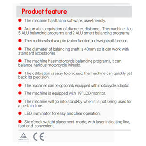 CB75 19-Zoll-LCD-Radausgleicher Smart Balancing-Programme TÜV-zertifizierter Auto-Motorrad-Reifen wechsler 5 ALU <span class=keywords><strong>2</strong></span> ALU 220V Netzteil - Product Image 2