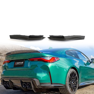Pour BMW G82 M4 coupé 2021-2023 séparateurs de pare-chocs arrière en carbone véritable - Product Image 1