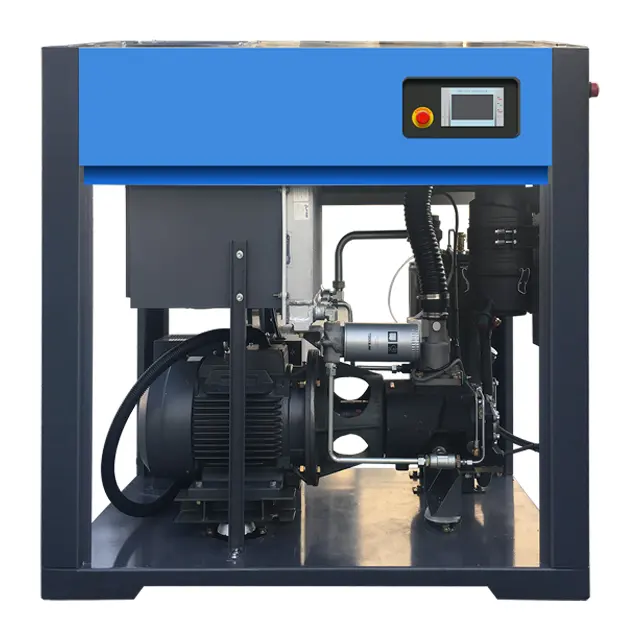 China Outstanding Low Pressure Industrial Electric Oil Free Small Silent Rotary Screw Air Compressor 7.5Kw 10Hp Price On Sale