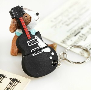 OEM ODM diseño personalizado PVC goma guitarra forma USB <span class=keywords><strong>Flash</strong></span> Drives 2,0 interfaz 32GB a 128GB Memory Stick para uso portátil - Product Image 5