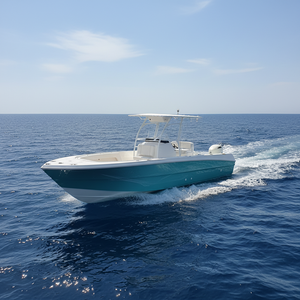Bateau de pêche à coque en fibre de verre homologué CE, modèle SG850B, 8,50 m (27 pieds), avec siège avant. - Product Image 3