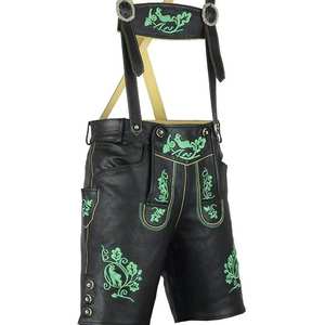 Lederhosen Negros Premium Estilo Oktoberfest, Tallas Europeas 46 a 62, En Stock - Product Image 1