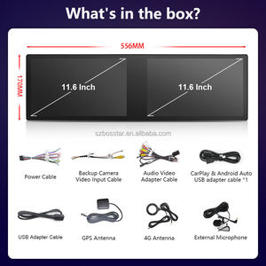 Autoradio Bosstar, vente flash, universel, portable, double écran, processeur 7870, système <span class=keywords><strong>Android</strong></span> 13.0, DSP, GPS, lien miroir, pour lecteur - Product Image 5