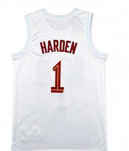 Maillot de basket-ball des Cavaliers personnalisé, imprimé par transfert thermique, en polyester, HARDEN # 1 MITCHELL # 45 JAMES # 23 numéros de nom cousus - Product Image 2