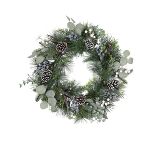 Venta al por Mayor de Coronas Navideñas Decorativas con Piñas para Colgar en la Puerta, Regalo de Navidad, Corona Artificial - Product Image 2