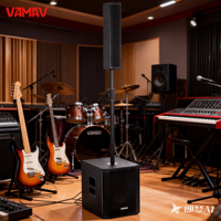 VAMAV Pro Audio AURA 12 500W RMS DSP EFFECTS CLASSE D Haut-parleur colonne actif 12 pouces Prend en charge Bluetooth USB et microphone