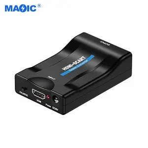 Factory Direct Selling HDMI Input To SCART Output Converter Adapter 1080P HDMI TO SCART Video Transfer Converter