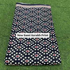 Nouveau tissu en coton imprimé Sami Azrakh, qualité supérieure, tissu en coton doux pour Kurti, matière pour robe, artisanat, couture - Product Image 2