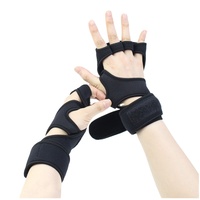 Guantes de Neopreno con Soporte para Muñeca y Medio Dedo para Levantamiento de Pesas, Entrenamientos en Gimnasio, Ciclismo; Protectores de Manos Antideslizantes para Ciclismo de Carretera