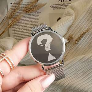 Montre à quartz de style professionnel de luxe avec bracelet en cuir de crocodile et alliage - Product Image 3