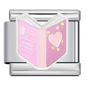 Accesorios DIY: Charm Modular Italiano Elástico Hecho a Mano con Elementos de Ensueño Púrpura, de Acero Inoxidable con Baño de Oro Rosa y Zirconia, de Moda - Product Image 6