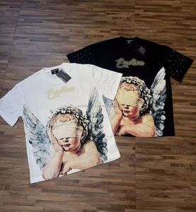 New Arrival MIXED EMOTION Top Quality Heavyweight 100% Cotton Tee <b>Shirt</b> Streetwear Graphic Printed Oversized <b>Shirts</b> for <b>Men</b> - Product Image 2