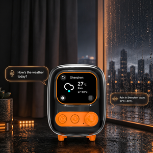 Haut-parleur intelligent IA OEM, <span class=keywords><strong>assistant</strong></span> vocal de bureau <span class=keywords><strong>avec</strong></span> Bluetooth 5.3, écran tactile, couleur personnalisée pour cadeau d'entreprise promotionnel - Product Image 1