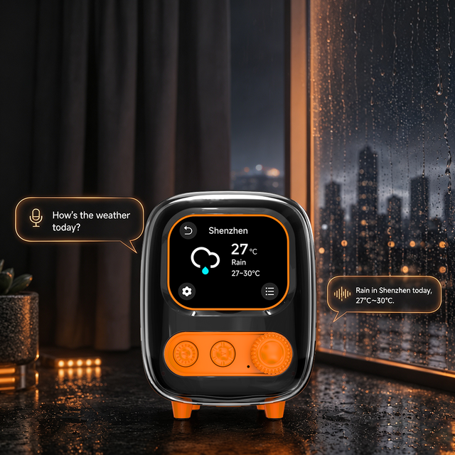 AI Smart Speaker OEM Desktop Voice Assistant with Bluetooth 5.3 Touch Screen Display, Custom Color for Business Gift Promo