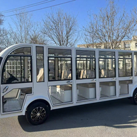 Mini-bus électrique touristique Renqi à prix abordable, moteur AC 7,5 kW, batterie 72 V 150 Ah, 20 places