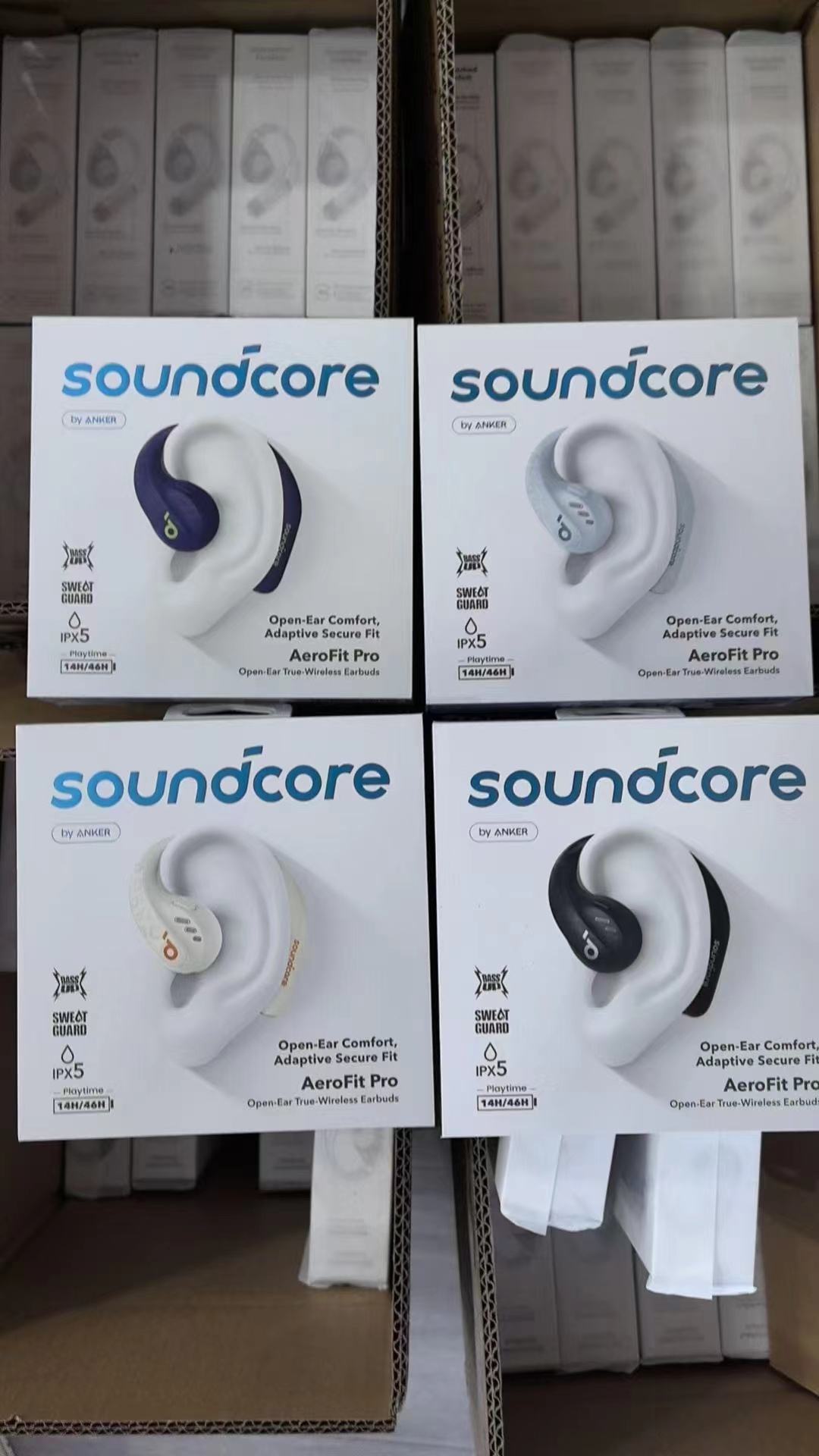 ORANGLES Anker Soundcore AeroFit Pro Open-Ear Headphones | Ultra-Comfort Fit, 46H Playtime, Sports Earbuds, Wireless - elegant presentation - exhibiting components - Image 6 of 6 | ideal for home | Discount on Anker Soundcore AeroFit Pro Open-Ear Headphones | Ultra-Comfort Fit, 46H Playtime, Sports Earbuds, Wireless Virginia | Free Shipping ORANGLES