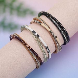Genuine <b>Leather</b> <b>Bracelet</b> Strict Quality Control High Adhesion Plating Holiday Gift for Women Solid Metal Construction - Product Image 3