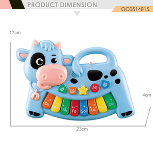 Nouveaux jouets éducatifs pour bébés et enfants, adorable <span class=keywords><strong>vache</strong></span>, <span class=keywords><strong>piano</strong></span> à orgue, clavier musical - Product Image 4
