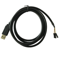 Cable Convertidor Serial USB a RS232 UART TTL 5V FTDI de Alta Compatibilidad Utech OEM con Blindaje Trenzado para Uso en Computadoras