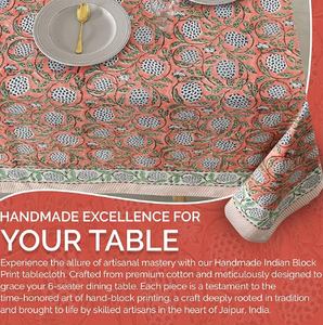 Nappe en coton imprimée à la main, style bohème, pour <span class=keywords><strong>mariage</strong></span>, festival, <span class=keywords><strong>décoration</strong></span> <span class=keywords><strong>de</strong></span> <span class=keywords><strong>salle</strong></span> à manger, rectangulaire, ronde, lavable, unique - Product Image 5