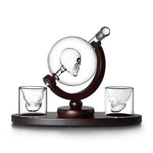 Carafe à vin personnalisée de luxe recyclée Vodka Liqueur <span class=keywords><strong>Gin</strong></span> Rhum Tequila Whisky Brandy Spiritueux Bouteilles en verre de forme anormale - Product Image 2