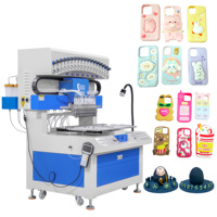 Machine de distribution de silicone pour coques de téléphone 18 couleurs, machine de goutte-à-goutte PVC pour la fabrication de porte-clés et d'ornements 2D 3D