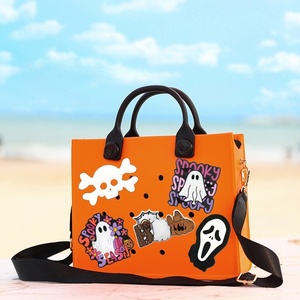 Nuevos Amuletos de PVC para Bolso Bogg de Halloween, Accesorios para Bolso de Playa Grande <span class=keywords><strong>EVA</strong></span> Bogg, Inserciones y Adornos de <span class=keywords><strong>Calabaza</strong></span> y Fantasma de Halloween - Product Image 3