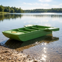 Bateau pliable modulaire en plastique PE, portable, transportable sur le toit de la voiture, léger, épaissi, renforcé, écologique, recyclable, compartiment spacieux